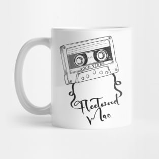 Good Vibes FleetWood Mac // Retro Ribbon Cassette Mug